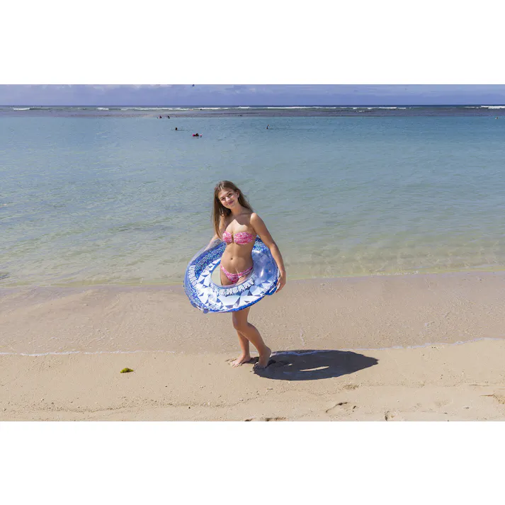 【男女問わず大人が使えるサイズの浮輪 ジオメトリックキワ90cm】 ビーチ 海 プール グッズ 水遊び 幼児 子供 男子 大人 女子 #4970134430546 イガラシ