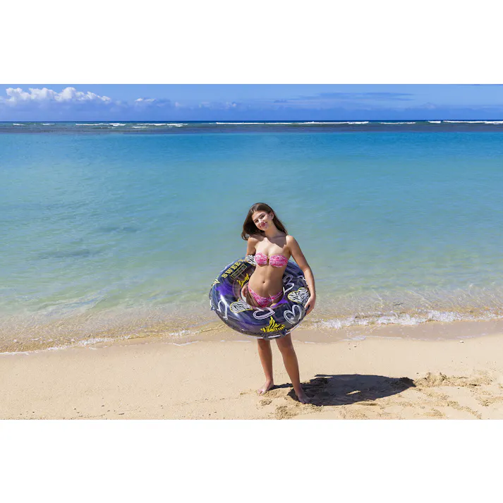 【男女問わず大人が使えるサイズの浮輪 ハートゼブラ ウキワ 浮き輪 うきわ90cm】 ビーチ 海 プール グッズ 水遊び 幼児 子供 男子 大人 女子 #4970134430560 イガラシ