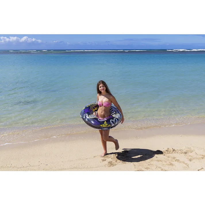 【男女問わず大人が使えるサイズの浮輪 ハートゼブラ ウキワ 浮き輪 うきわ90cm】 ビーチ 海 プール グッズ 水遊び 幼児 子供 男子 大人 女子 #4970134430560 イガラシ