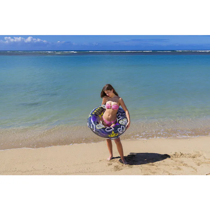 【男女問わず大人が使えるサイズの浮輪 ハートゼブラ ウキワ 浮き輪 うきわ90cm】 ビーチ 海 プール グッズ 水遊び 幼児 子供 男子 大人 女子 #4970134430560 イガラシ
