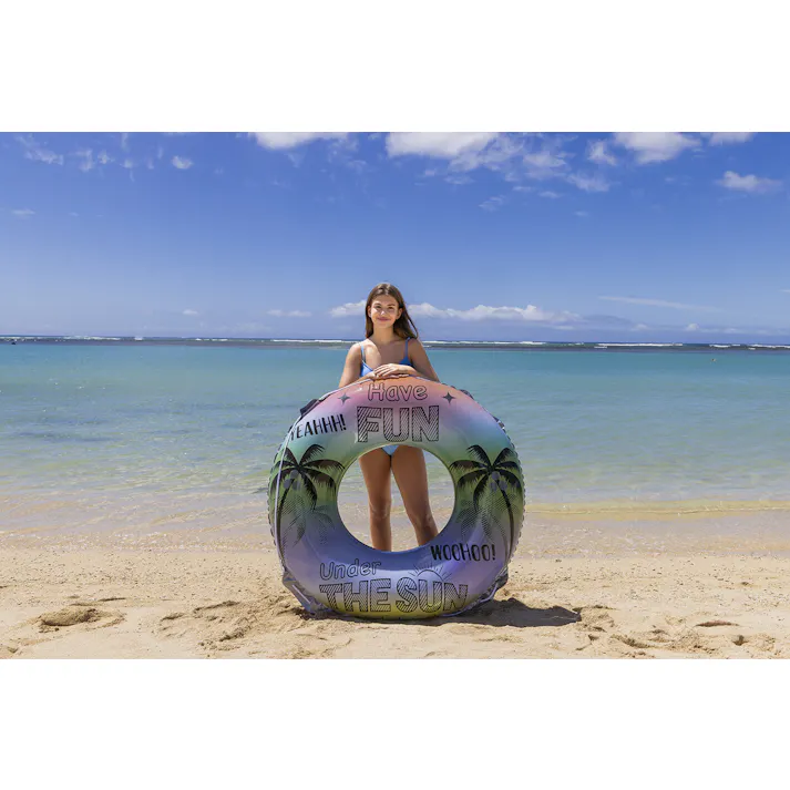 【男女問わず大人が使えるサイズの浮輪 ハヴファン ウキワ 浮き輪 うきわ130cm】 ビーチ 海 プール グッズ 水遊び 幼児 子供 男子 大人 女子 #4970134430652 イガラシ