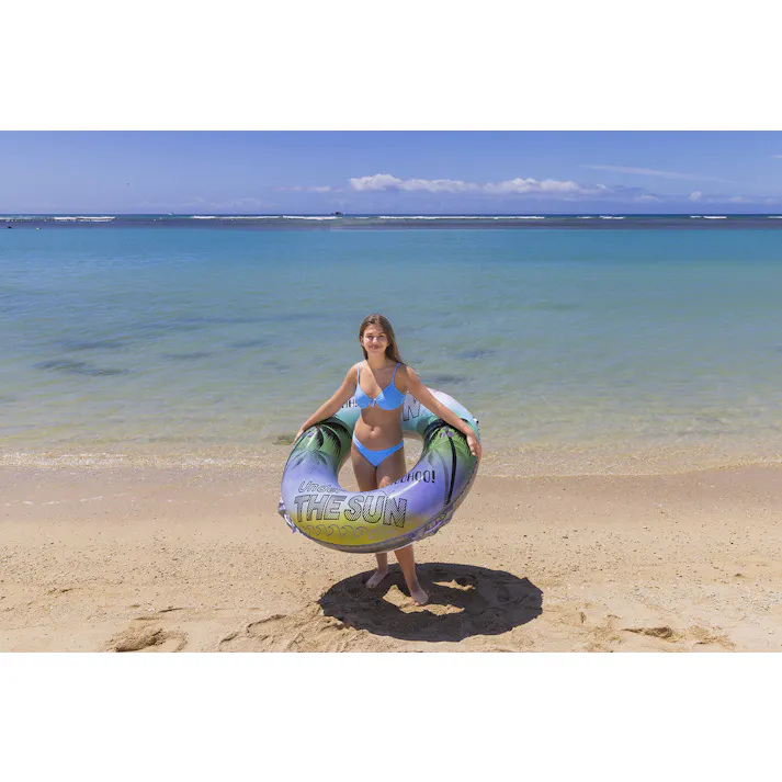 【男女問わず大人が使えるサイズの浮輪 ハヴファン ウキワ 浮き輪 うきわ130cm】 ビーチ 海 プール グッズ 水遊び 幼児 子供 男子 大人 女子 #4970134430652 イガラシ