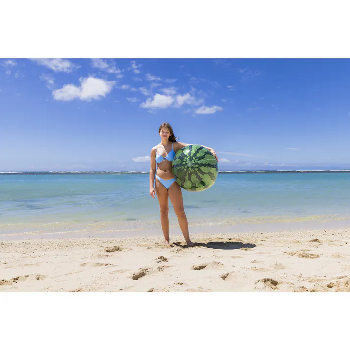 【大型ビーチボール リアルスイカボール 85cm】 キャラクター ビーチ 海 プール グッズ 水遊び 幼児 子供 男子 女子 #4970134460529 イガラシ