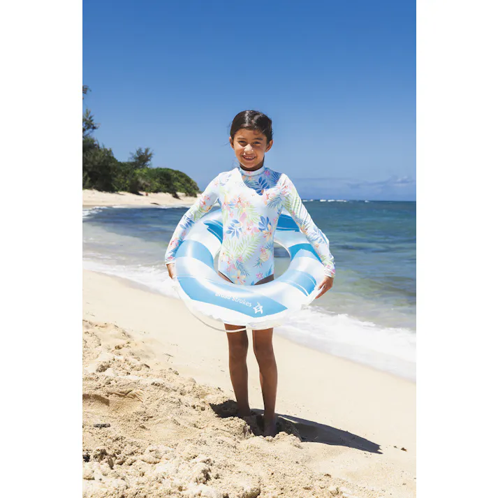 【お子様用 ウキワ 浮き輪 うきわ ボーダー ウキワ 浮き輪 うきわ70cm】 ビーチ 海 プール グッズ 水遊び 幼児 子供 男子 大人 女子 #4970134530208 イガラシ