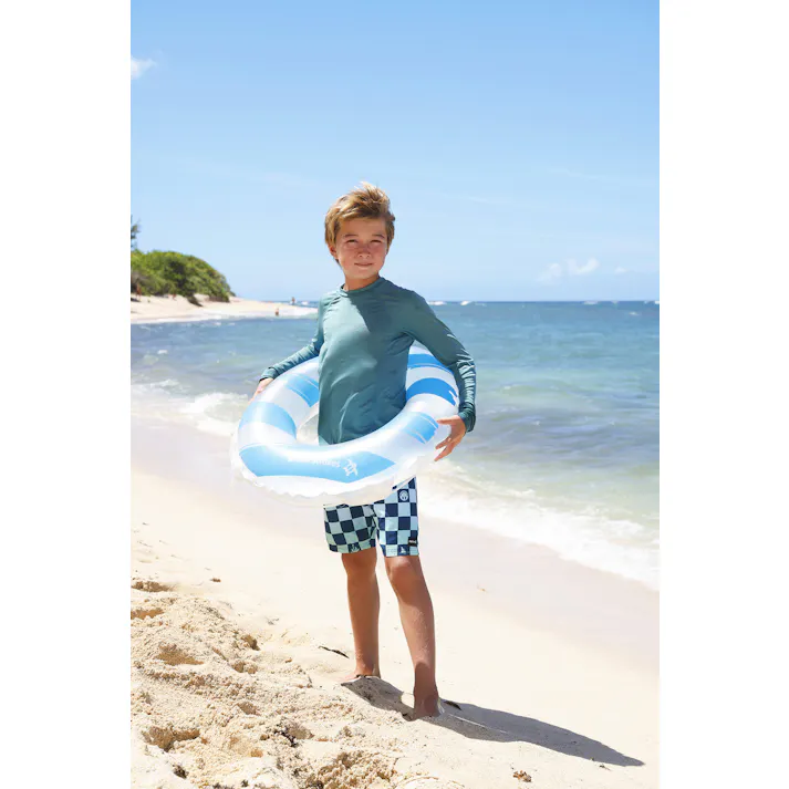 【お子様用 ウキワ 浮き輪 うきわ ボーダー ウキワ 浮き輪 うきわ70cm】 ビーチ 海 プール グッズ 水遊び 幼児 子供 男子 大人 女子 #4970134530208 イガラシ