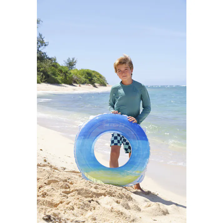 【ブルービーチ ウキワ 浮き輪 うきわ80cm】 中高生以上のティーンに最適!な浮輪 ビーチ 海 プール グッズ 水遊び 幼児 子供 男子 大人 女子 #4970134530277 イガラシ