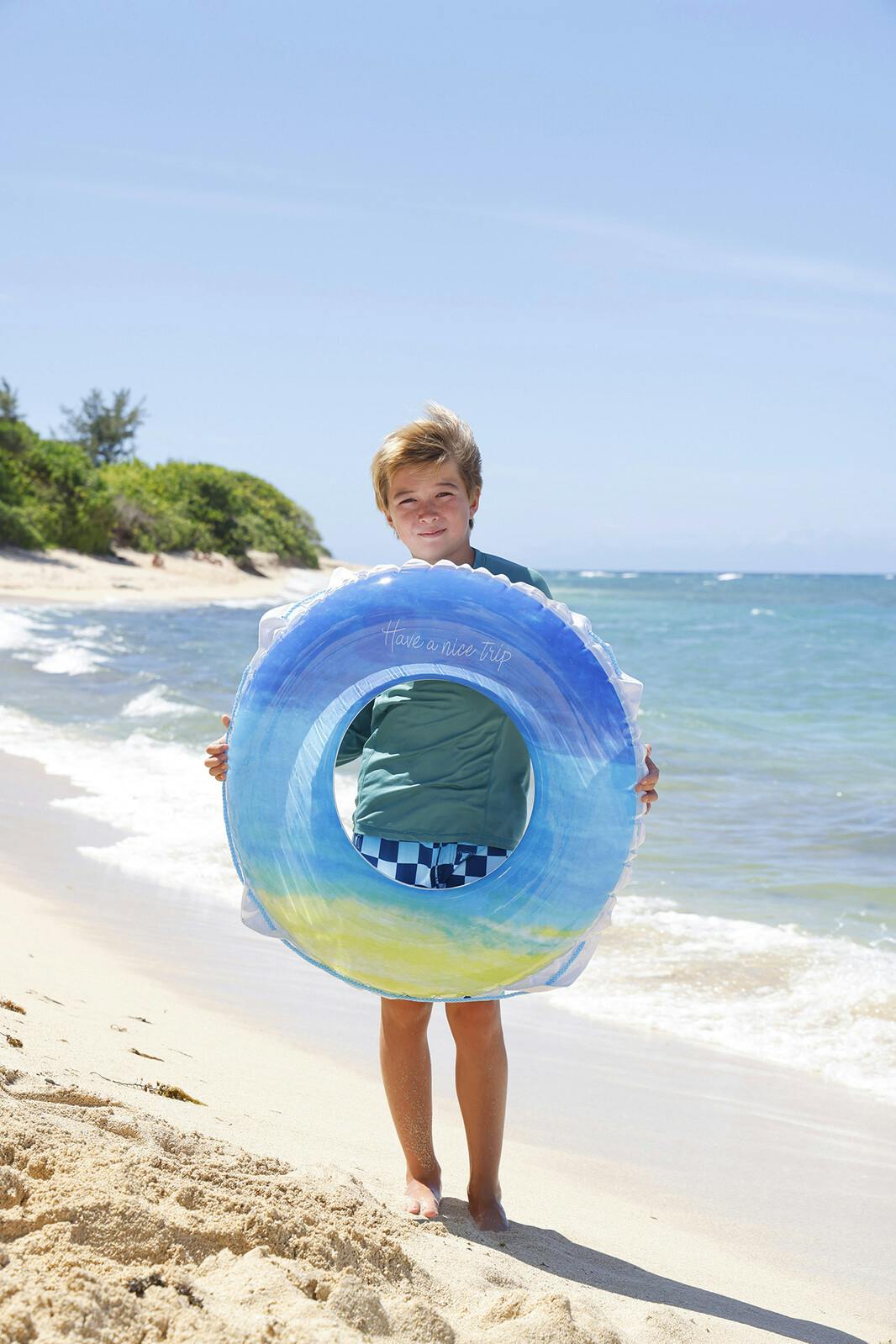 ブルービーチ ウキワ 浮き輪 うきわ80cm】 中高生以上のティーン