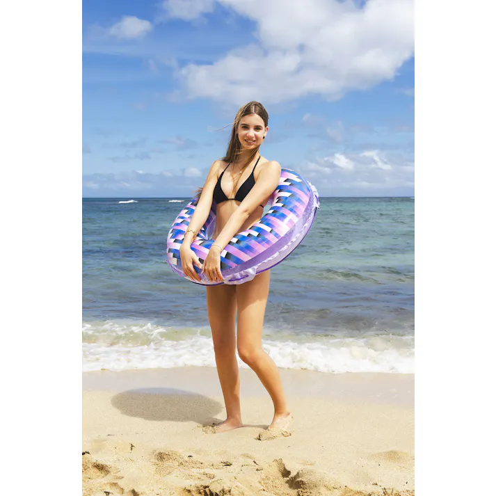 【男女問わず大人が使えるサイズの浮輪 グラフィックアート ウキワ 浮き輪 うきわ90cm】 ビーチ 海 プール グッズ 水遊び 幼児 子供 男子 大人 女子 #4970134530352 イガラシ