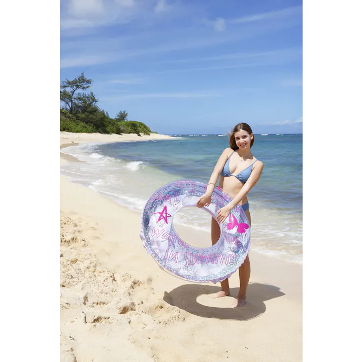 【男女問わず大人が使えるサイズの浮輪 バタフライ ウキワ 浮き輪 うきわ 100cm】 ビーチ 海 プール グッズ 水遊び 幼児 子供 男子 大人 女子 #4970134530437 イガラシ