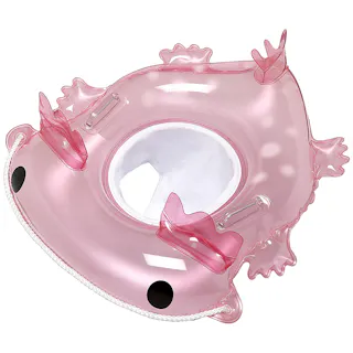 【座付浮輪 ベビー ウキワ 浮き輪 うきわ(ウーパールーパー)】 ベビーでもこれがあれば安心 #4970134540238 イガラシ