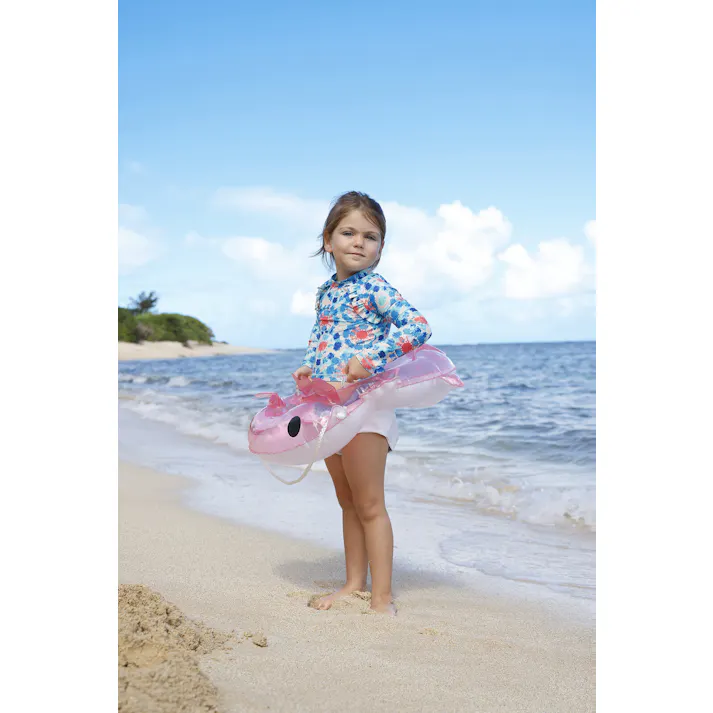 【座付浮輪 ベビー ウキワ 浮き輪 うきわ(ウーパールーパー)】 ベビーでもこれがあれば安心 #4970134540238 イガラシ