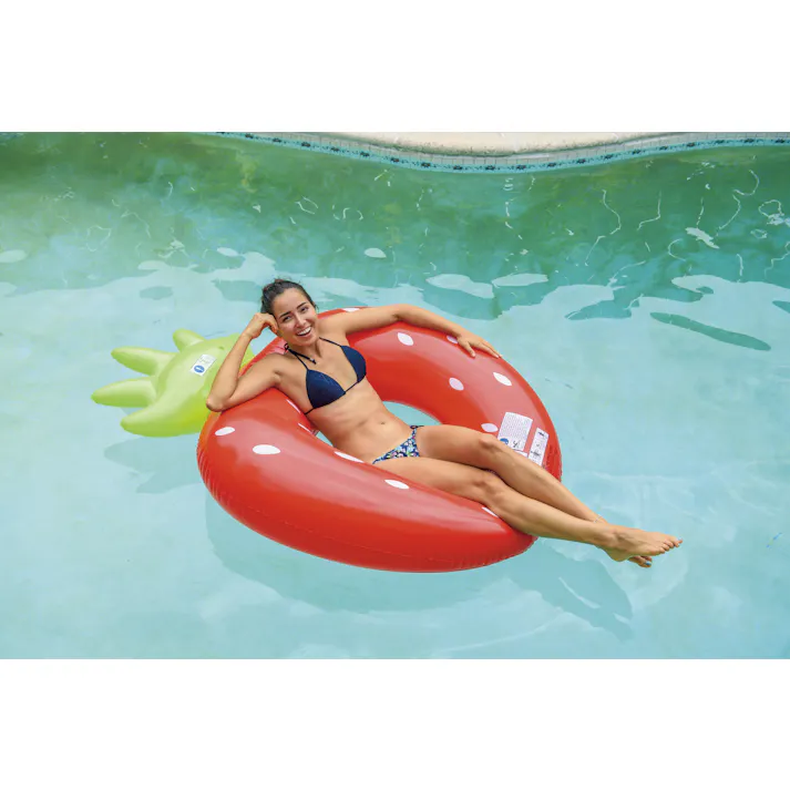 【ジャンボ ストロベリー フロート リング】 直輸入海外ブランドフロート JILOng #6920388633192 イガラシ