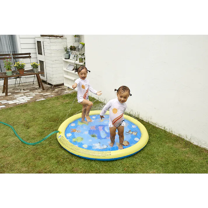 【噴水マット ラウンドスプレイプール】 直輸入海外ブランドフロート JILOng #6920388685474 イガラシ