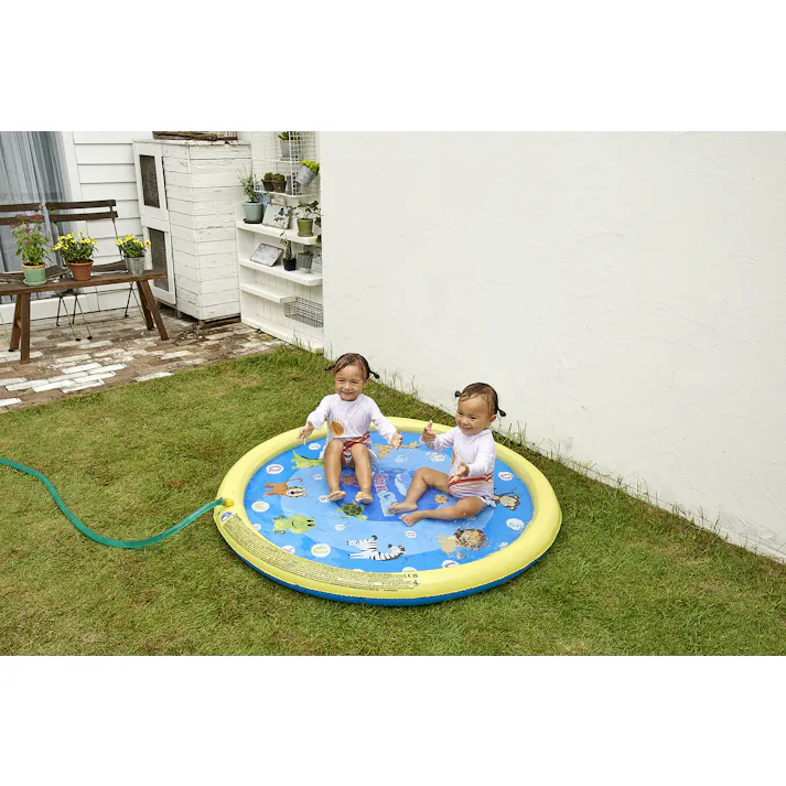 【噴水マット ラウンドスプレイプール】 直輸入海外ブランドフロート JILOng #6920388685474 イガラシ