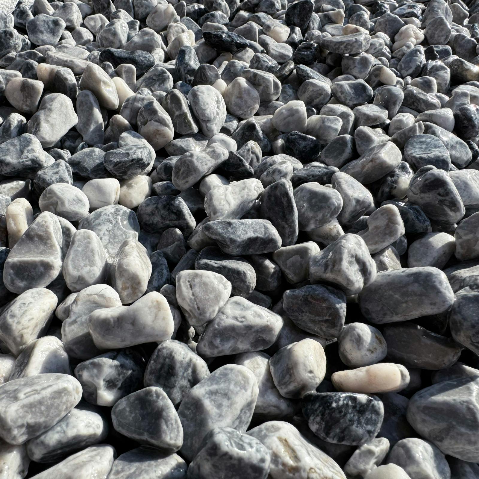 TAIKOH マーブルグレータンブル 5分 10-20mm 10kg 化粧砂利 グレー