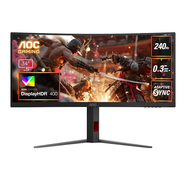 ゲーミング液晶ディスプレイ 34型/3440×1440/HDMI、DisplayPort/ブラック/