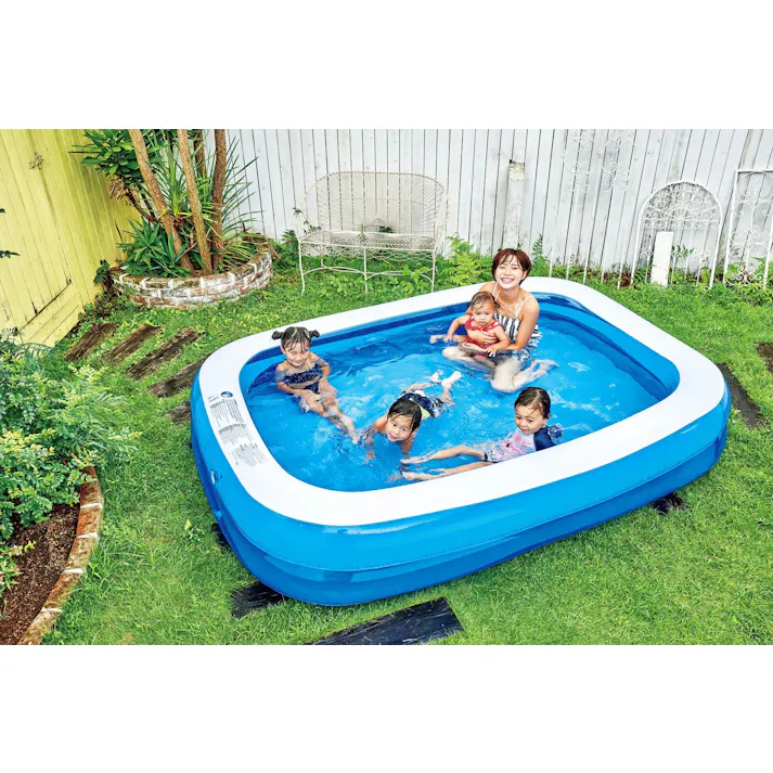 プール 庭 家庭用 大型 四角 ビニールプール 水遊び ジャイアントレクタングルプール 幅2.6m×奥行1.7m×高さ50cm JILOng ジーロン 直輸入海外ブランドプール #6920388687935