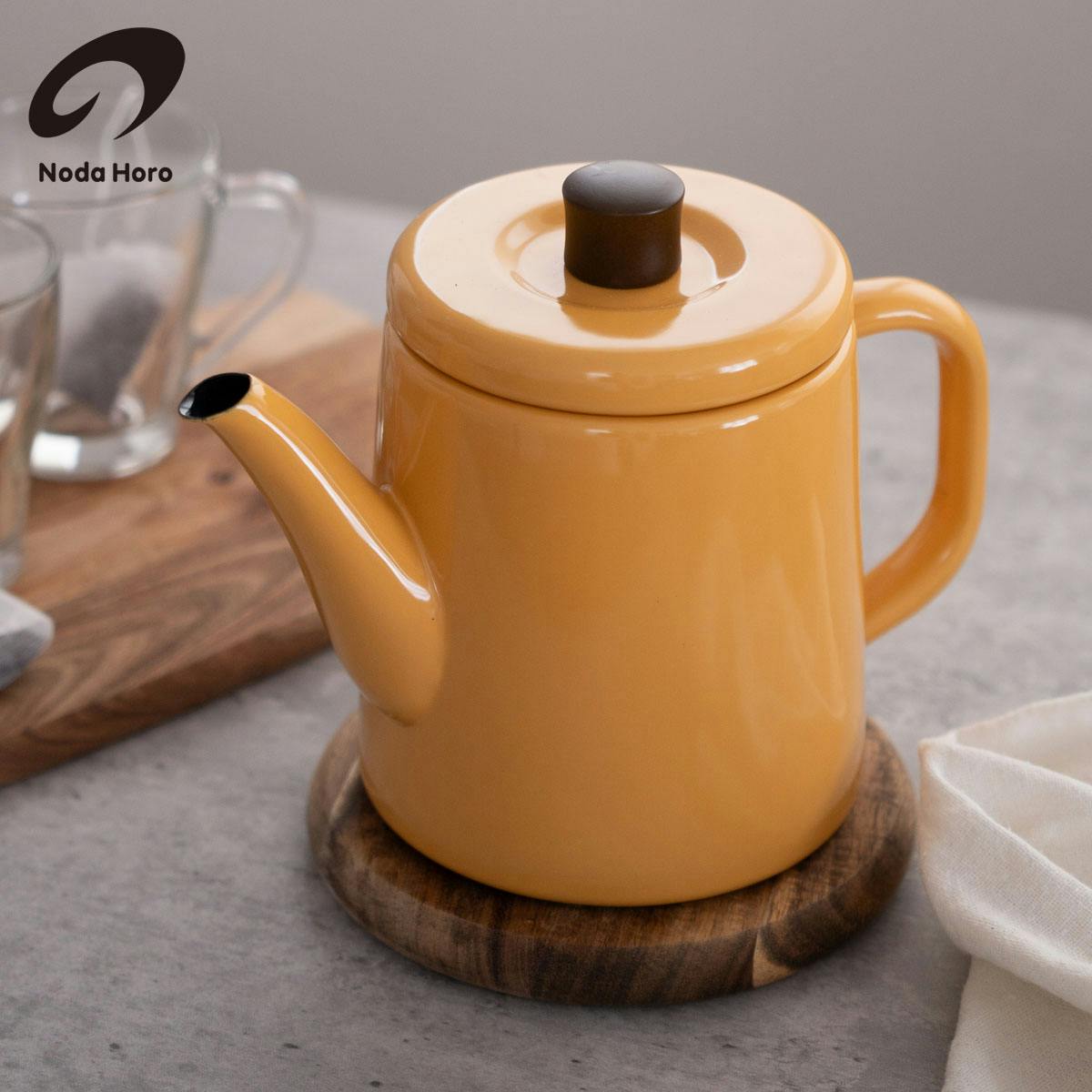 野田琺瑯 ポトル 1.5L ガス火 IH対応【ホーロー やかん ケトル 直火