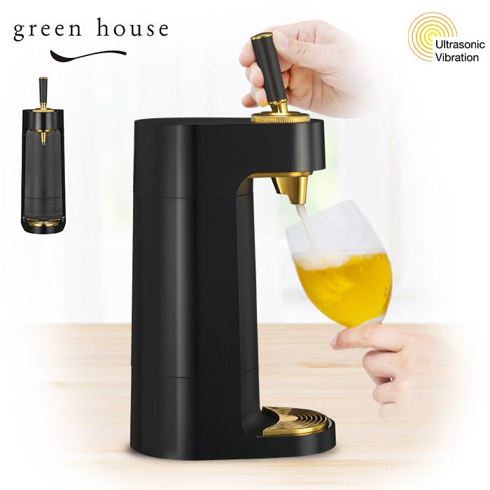 グリーンハウス スタンドビールサーバー 電池式 缶専用 GH-BEERT