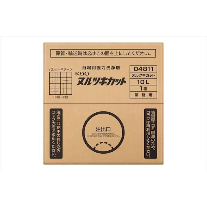 KAO ヌルツキカットバッグインボックス タイプ 業務用 10L 【 住居洗剤・お風呂用 】 大容量 【送料込み】 #hrm-4901301048110 (mk-hrm)