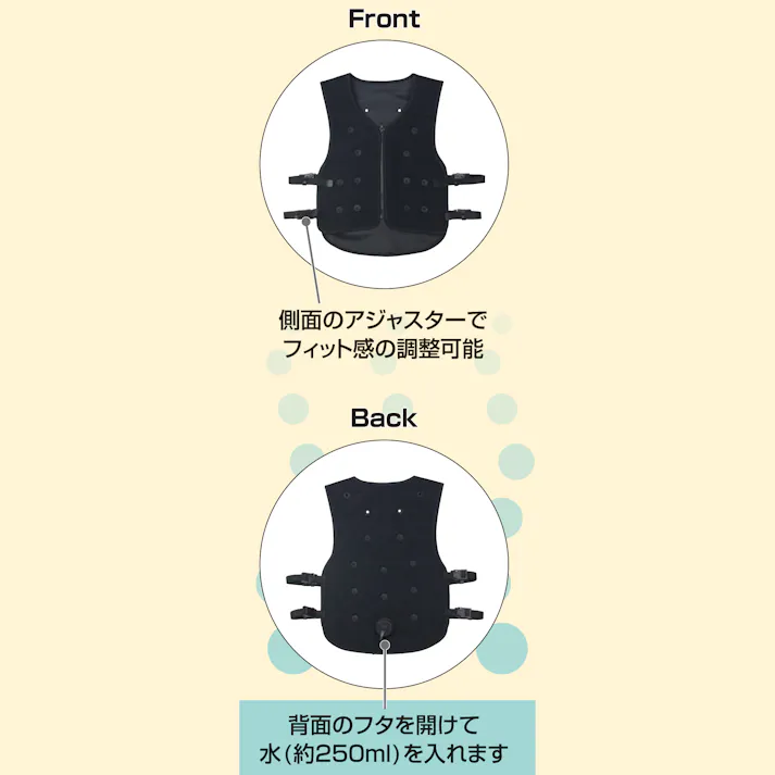 大進 気化熱 ベスト 子供用 水 クール ベスト Tシャツ シャツ 気化冷却ベスト 涼しい 暑さ対策 冷却ベスト 冷感ベスト 空調ベスト クールベスト アウトドア 冷蔵 4939736906576