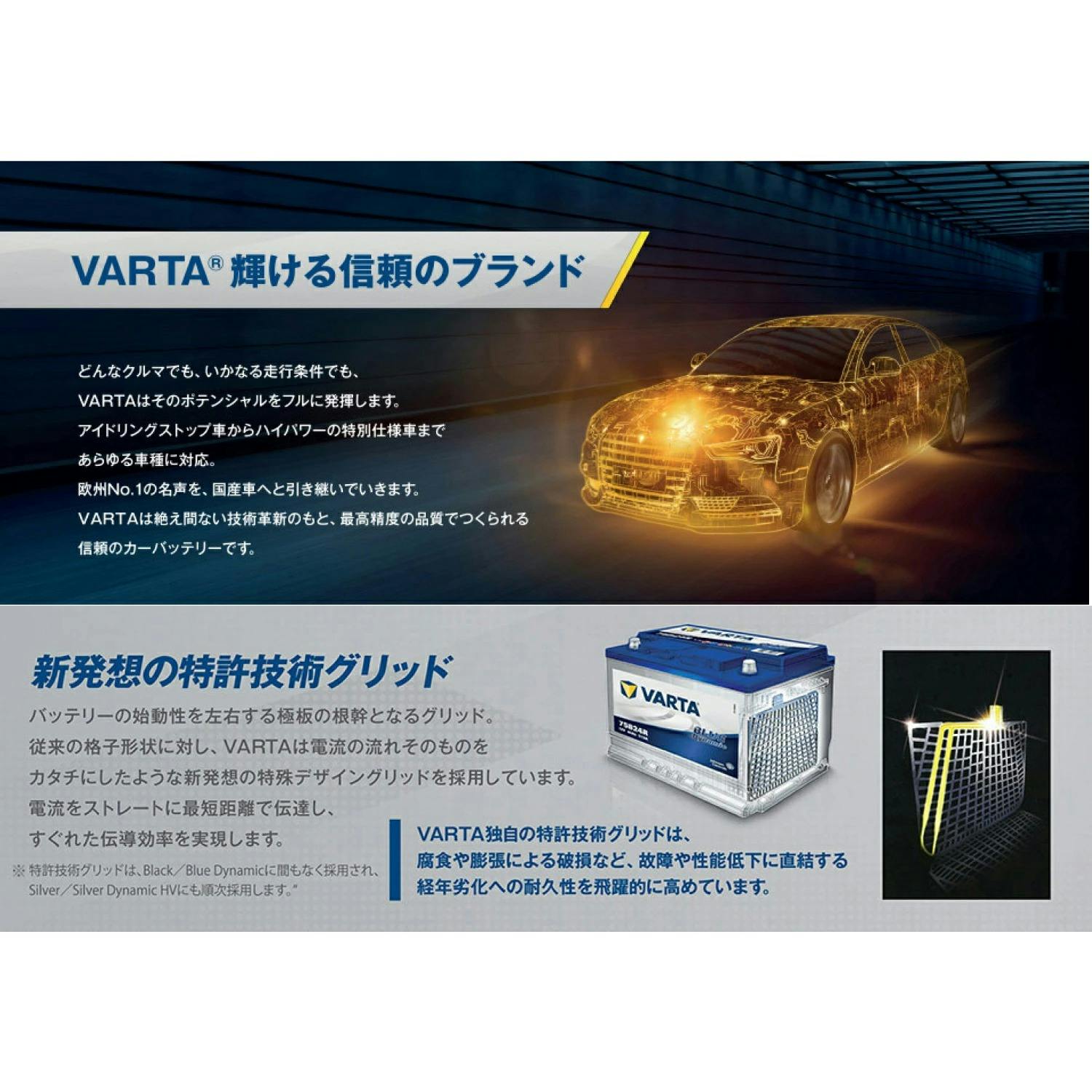 VARTA LN2 EFB バッテリー ブルーダイナミック N60 バルタ 60A