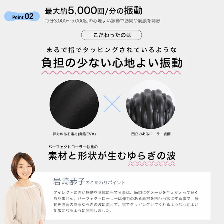 【岩崎恭子プロデュース Breast Top パーフェクトローラー(コードレス電動スティックローラー)】 ちあふる 岩崎恭子監修 Perfect Roller ボディメンテナス 筋膜 リリース ストレッチ 首 肩 背中 背面ケア 僧帽筋 広背筋 JAN:4562264774319