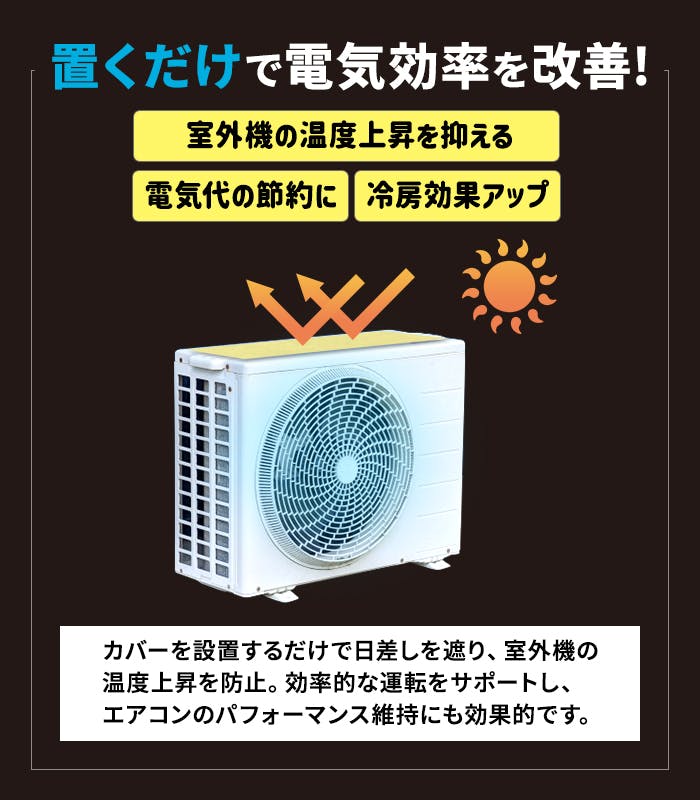 インテリアショップゆうあい 室外機 遮熱シート エアコン 室外機