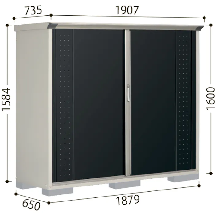 田窪工業所 タクボ物置 グランプレステージ ジャンプ GP-95AF 全面棚タイプ 扉カラー:トロピカルオレンジ