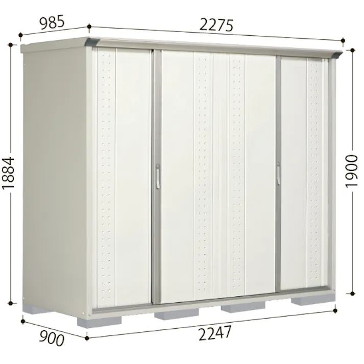 田窪工業所 タクボ物置 グランプレステージ ジャンプ GP-97DT たて置きタイプ(ネット棚) 扉カラー:カーボンブラウン