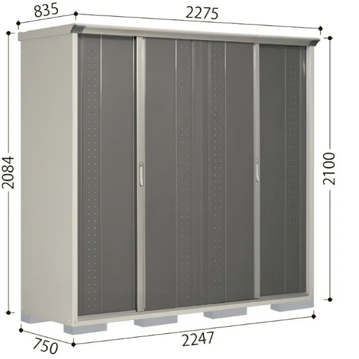 田窪工業所 タクボ物置 グランプレステージ ジャンプ GP-97CF 全面棚タイプ 扉カラー:シルクホワイト