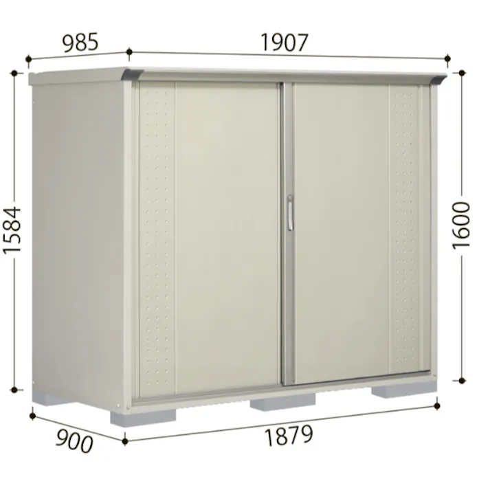 田窪工業所 タクボ物置 グランプレステージ ジャンプ GP-97AF 全面棚タイプ 扉カラー:ナイトブラック