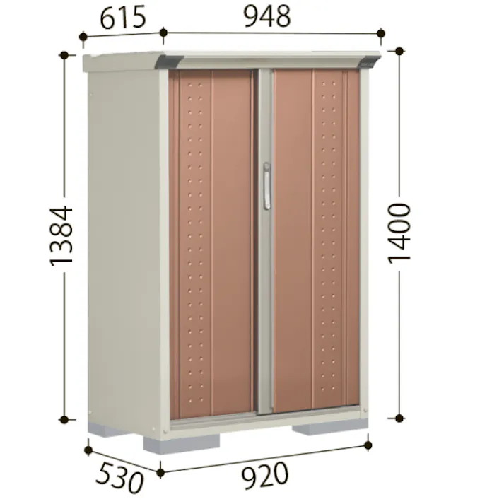 田窪工業所 タクボ物置 グランプレステージ ジャンプ GP-115CF 全面棚タイプ 扉カラー:ディープブルー