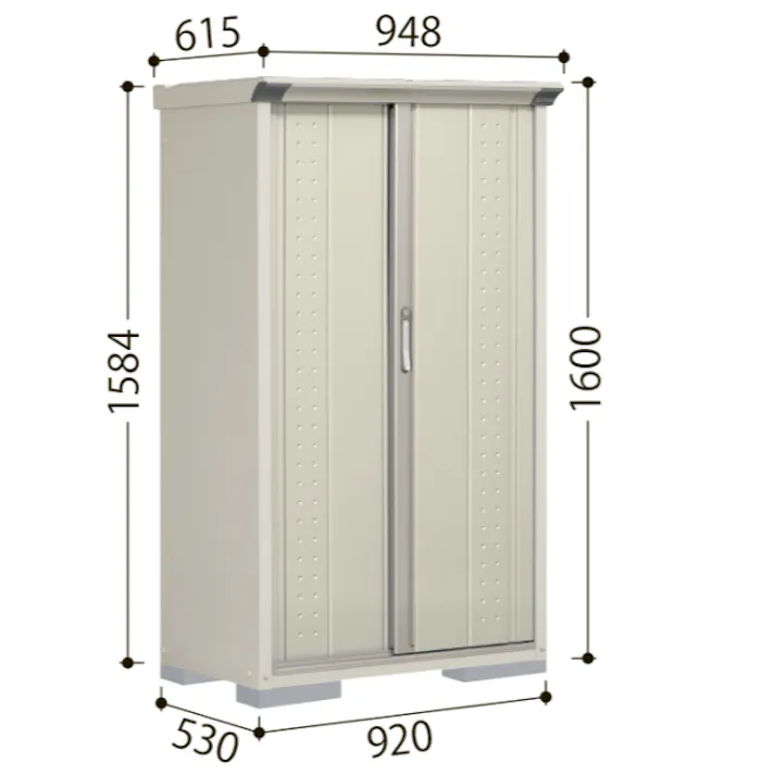 田窪工業所 タクボ物置 グランプレステージ ジャンプ GP-115BT たて置きタイプ(ネット棚) 扉カラー:ディープブルー