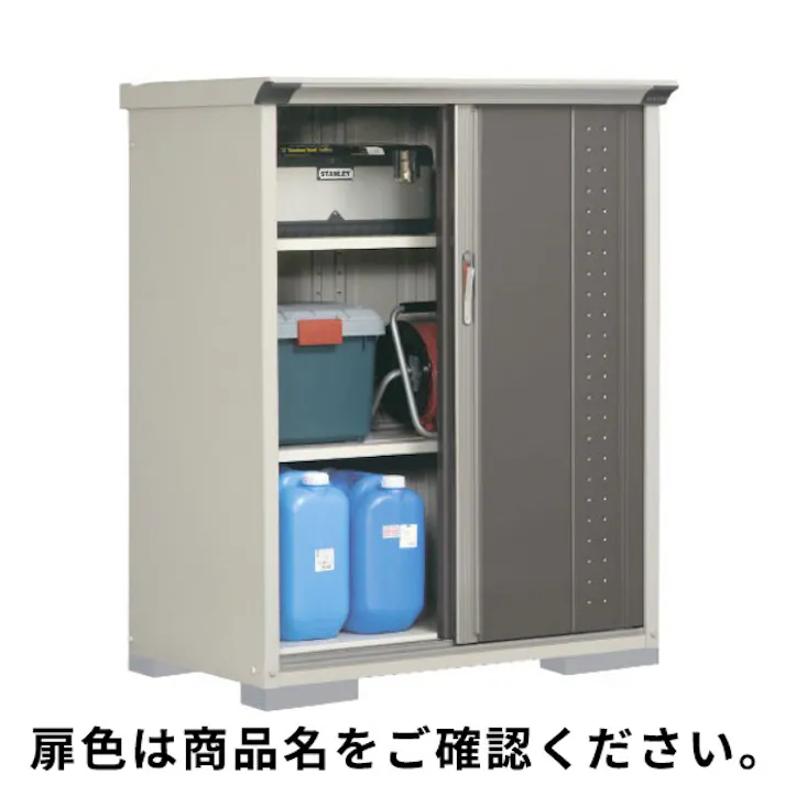 田窪工業所 タクボ物置 グランプレステージ ジャンプ GP-116CF 全面棚タイプ 扉カラー:ナイトブラック