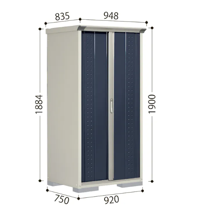 田窪工業所 タクボ物置 グランプレステージ ジャンプ GP-116AT たて置きタイプ(ネット棚) 扉カラー:シルクホワイト