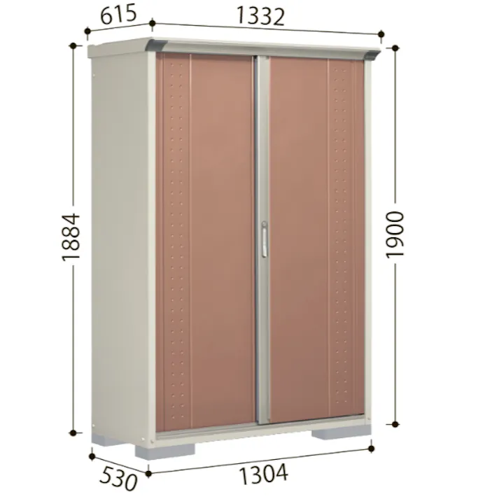田窪工業所 タクボ物置 グランプレステージ ジャンプ GP-137BF 全面棚タイプ 扉カラー:ムーンホワイト