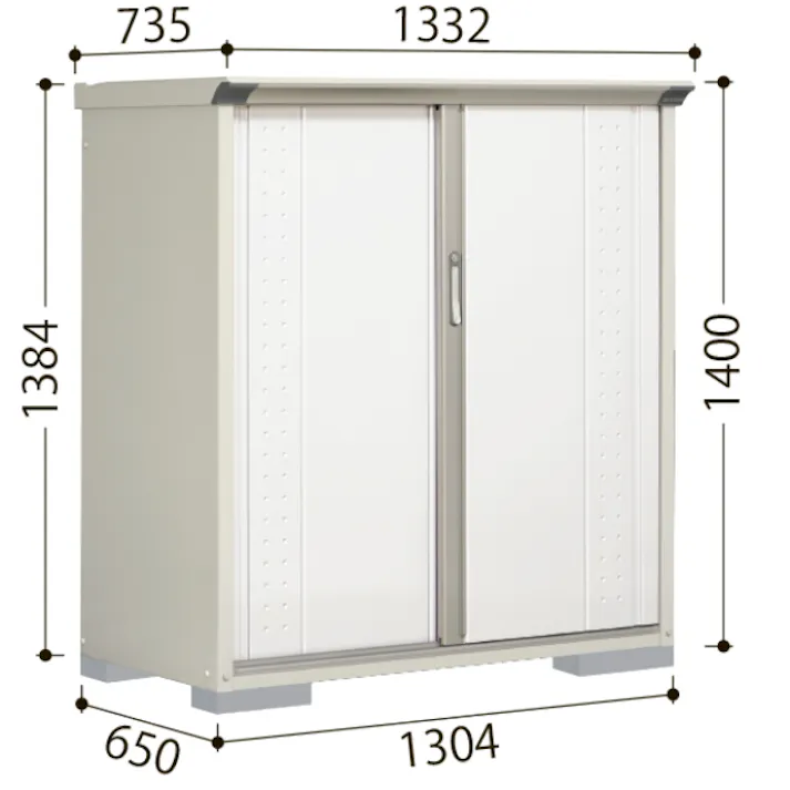 田窪工業所 タクボ物置 グランプレステージ ジャンプ GP-155AF 全面棚タイプ 扉カラー:ムーンホワイト