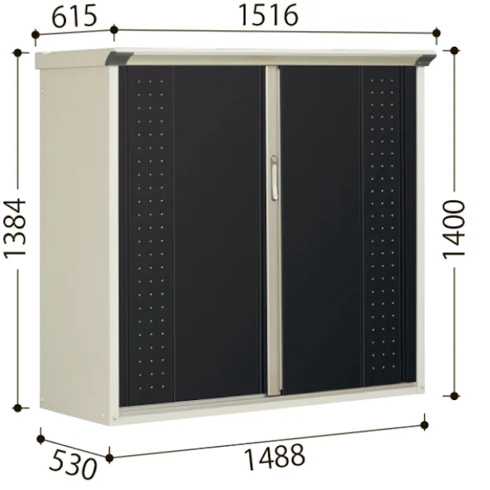 田窪工業所 タクボ物置 グランプレステージ ジャンプ GP-157DF 全面棚タイプ 扉カラー:ムーンホワイト