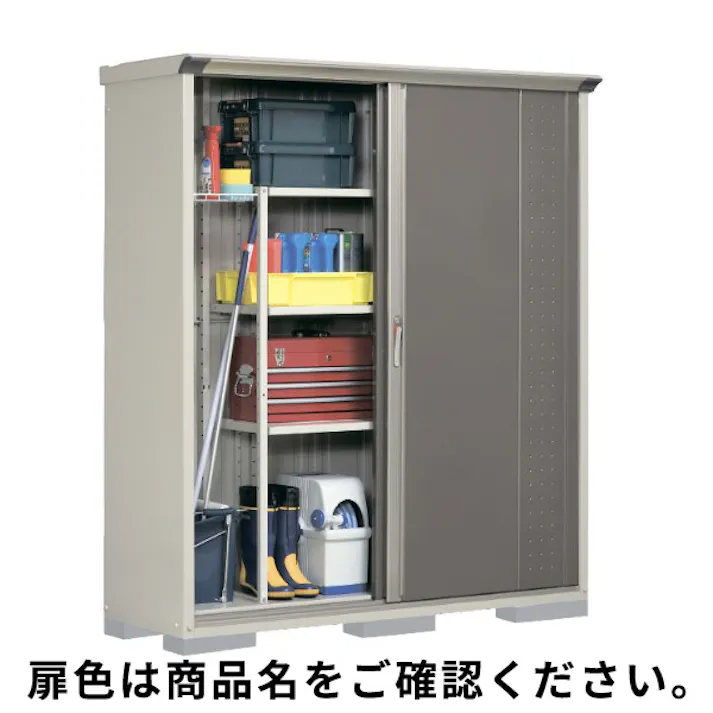 田窪工業所 タクボ物置 グランプレステージ ジャンプ GP-175AF 全面棚タイプ 扉カラー:カーボンブラウン