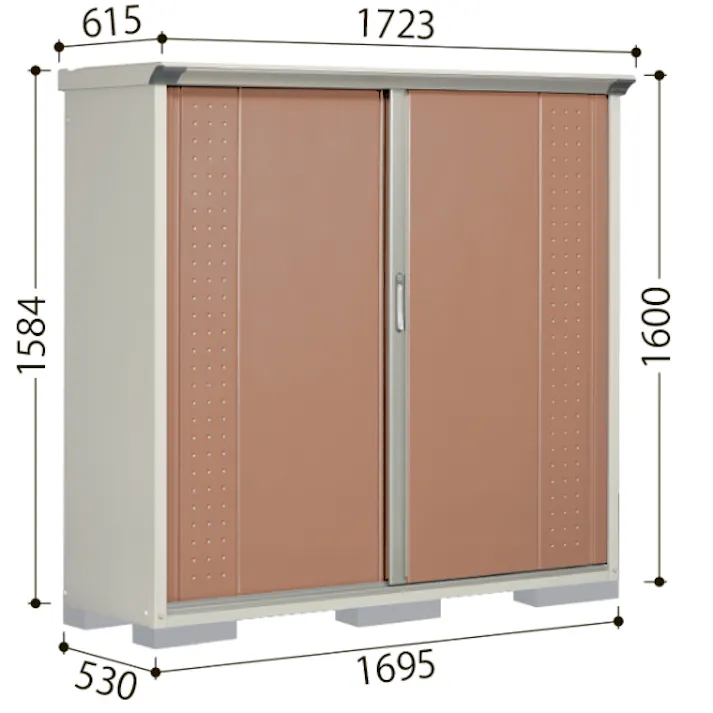 田窪工業所 タクボ物置 グランプレステージ ジャンプ GP-177CF 全面棚タイプ 扉カラー:ディープブルー
