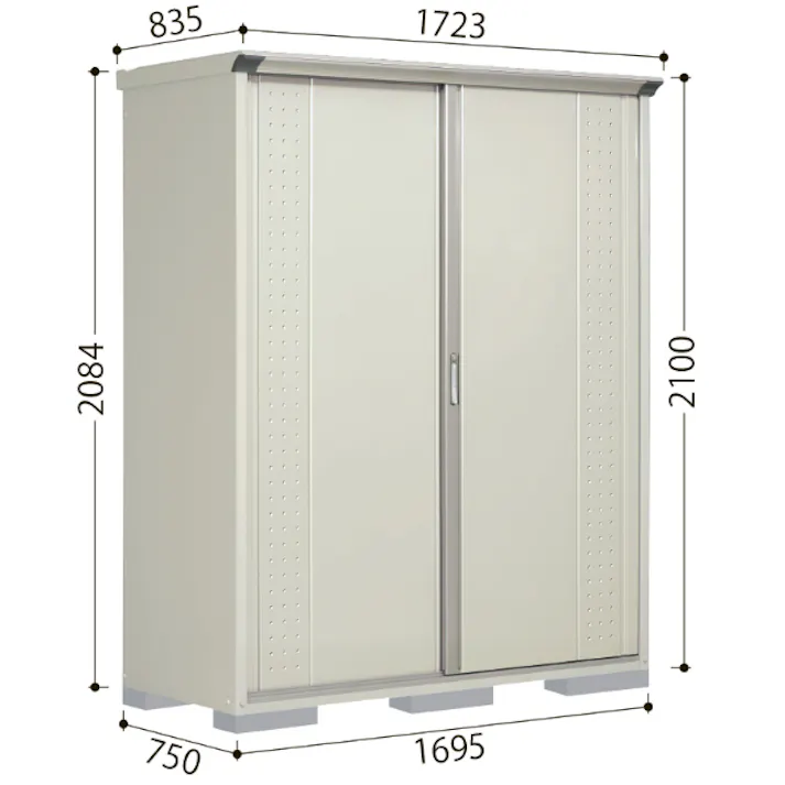田窪工業所 タクボ物置 グランプレステージ ジャンプ GP-196CF 全面棚タイプ 扉カラー:シルクホワイト