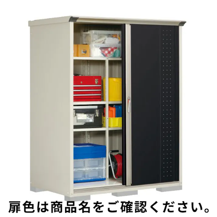 田窪工業所 タクボ物置 グランプレステージ ジャンプ GP-159AF 全面棚タイプ 扉カラー:ムーンホワイト