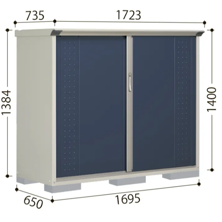 田窪工業所 タクボ物置 グランプレステージ ジャンプ GP-179BF 全面棚タイプ 扉カラー:シルクホワイト