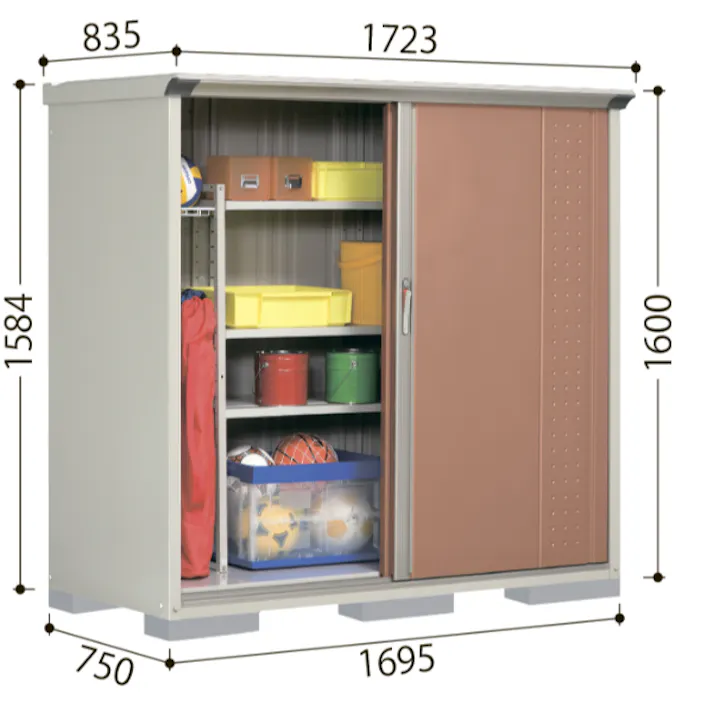 田窪工業所 タクボ物置 グランプレステージ ジャンプ GP-179HT たて置きタイプ(ネット棚) 扉カラー:シルクホワイト