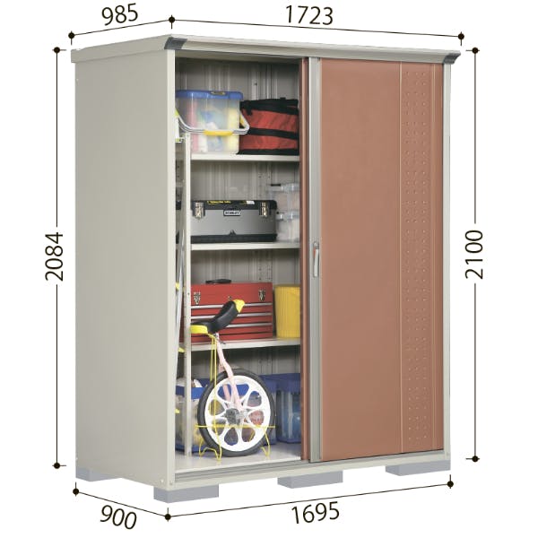 田窪工業所 タクボ物置 グランプレステージ ジャンプ GP-199BF 全面棚