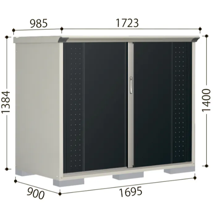 田窪工業所 タクボ物置 グランプレステージ ジャンプ GP-199AF 全面棚タイプ 扉カラー:トロピカルオレンジ