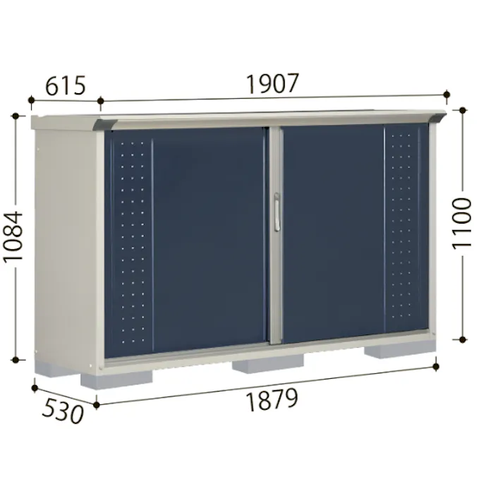 田窪工業所 タクボ物置 グランプレステージ ジャンプ GP-229AF 全面棚タイプ 扉カラー:シルクホワイト