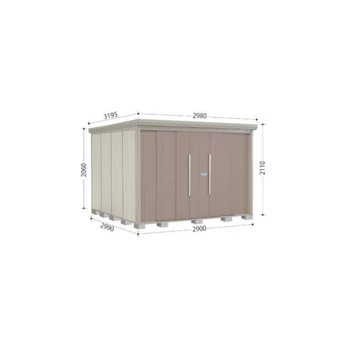 田窪工業所 タクボ物置 Mr.ストックマン ダンディ 側面棚タイプ ND-SZ2929Y 多雪型 結露減少屋根 扉カラー:カーボンブラウン