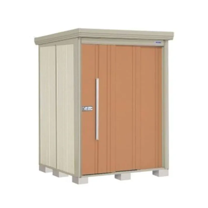 田窪工業所 タクボ物置 Mr.ストックマン ダンディ 側面棚タイプ ND-S1515Y 多雪型 標準屋根 扉カラー:トロピカルオレンジ